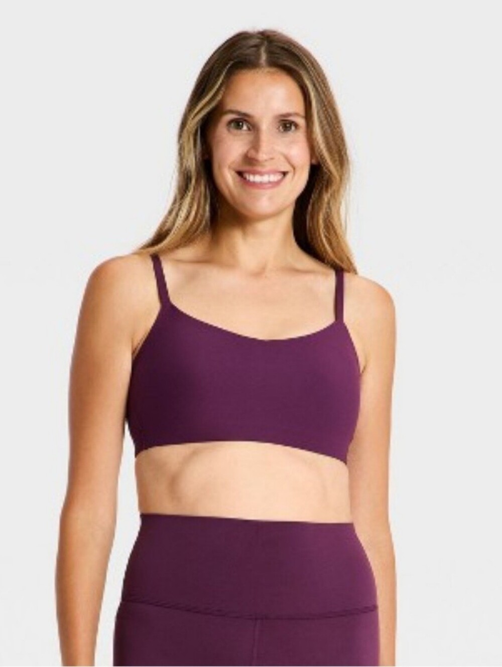Women's Everyday Soft Light Support Bra - All In Motion Dark Purple M